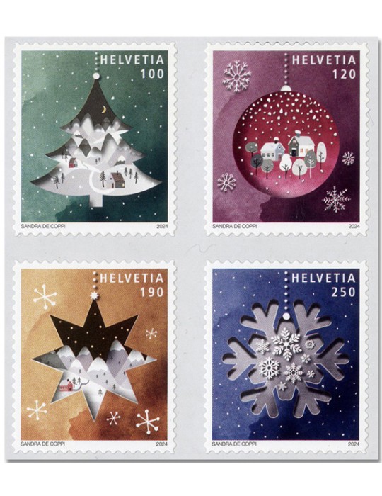 n° 2855/2858 - Timbre SUISSE Poste