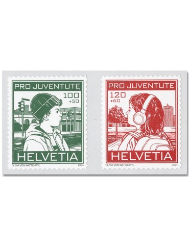 n° 2859/2860 - Timbre SUISSE Poste