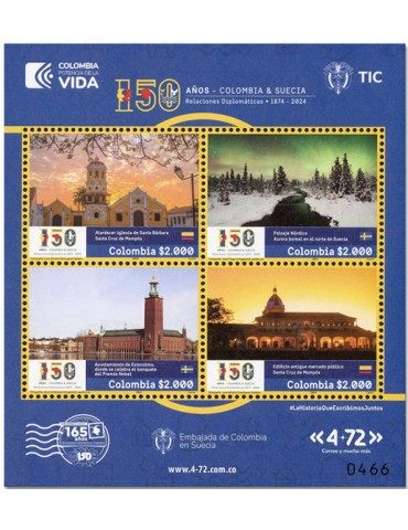 n° 2790/2793 - Timbre COLOMBIE Poste