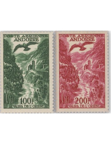 n° 2/3* - Timbre ANDORRE Poste Aerienne
