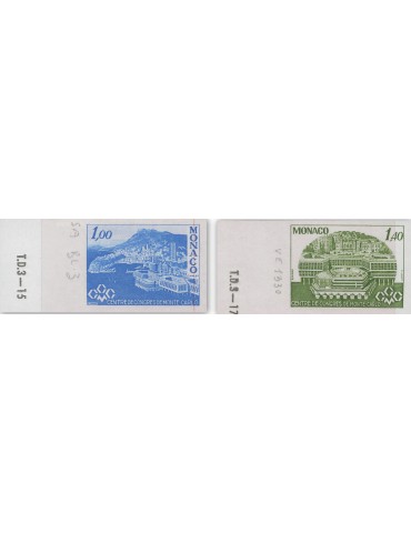 n° 1136/1137** - Timbre MONACO Poste