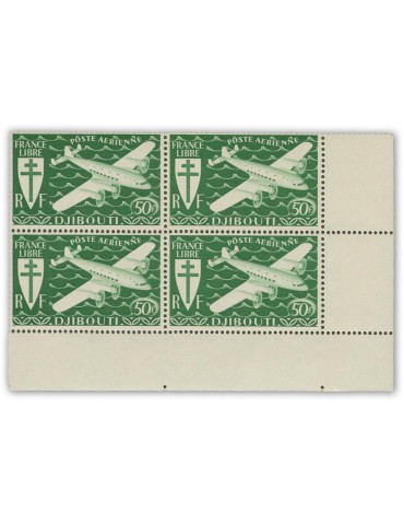 n° 1/7** - Timbre COTE DES SOMALIS Poste Aerienne 2