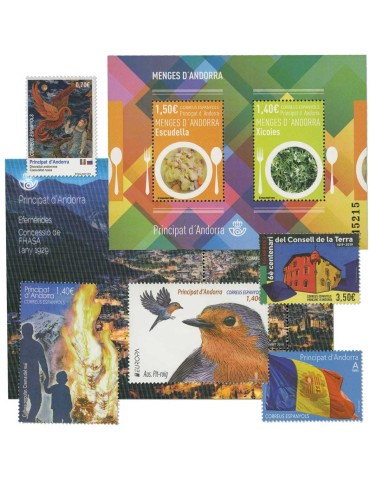 n° 465/479** - Timbre ANDORRE ESPAGNOL Poste