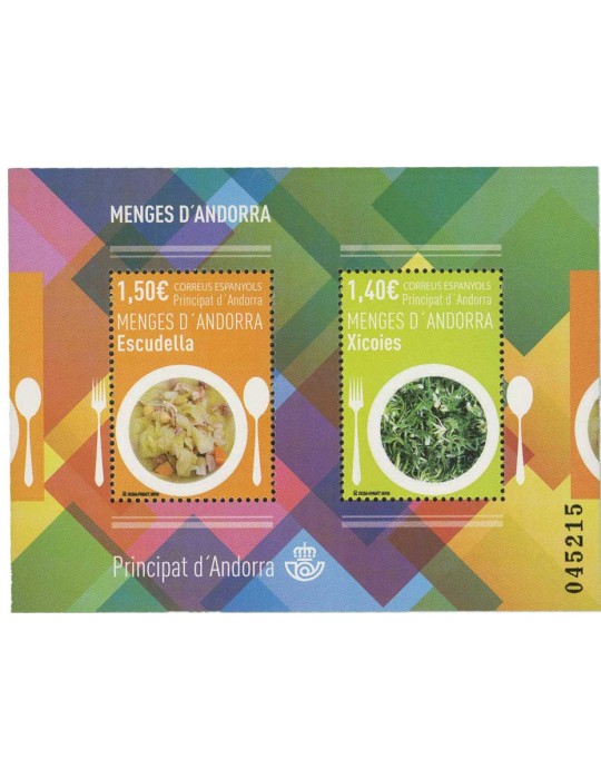 n° 465/479** - Timbre ANDORRE ESPAGNOL Poste
