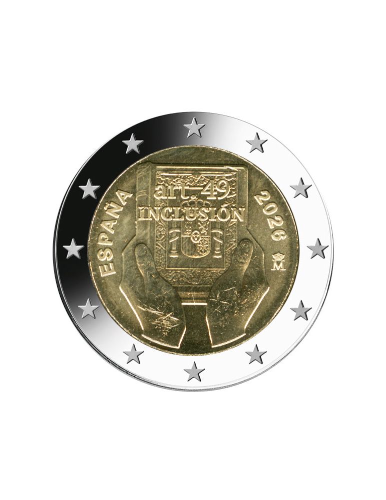 2 EURO COMMEMORATIVE 2026 : ESPAGNE (Handicap et inclusion)