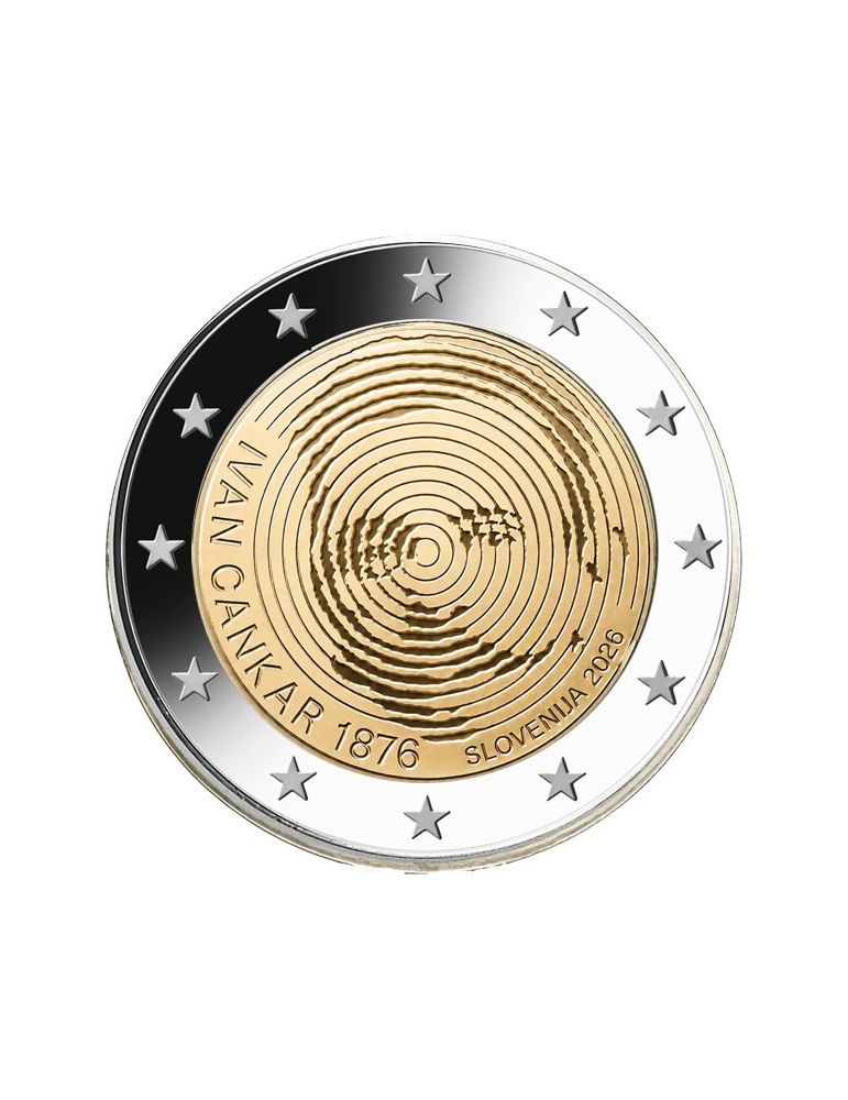 2 EURO COMMEMORATIVE 2026 : SLOVENIE (150ème anniversaire de la naissance de Ivan Cankar)