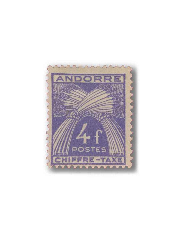 n° 21/31* - Timbre ANDORRE Taxe