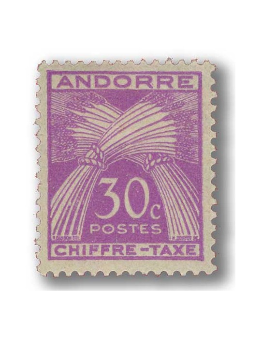 n° 21/31* - Timbre ANDORRE Taxe
