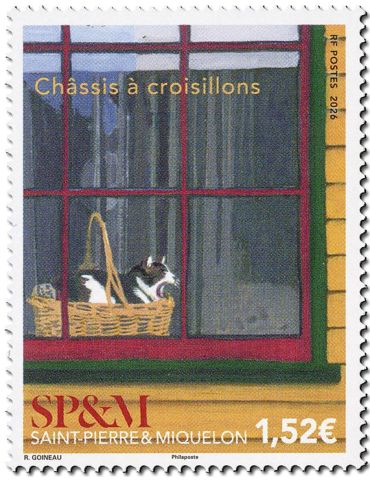 n° 1377 - Timbre Saint-Pierre et Miquelon Poste (CHASSIS A CROISILLONS - 12_26_053)