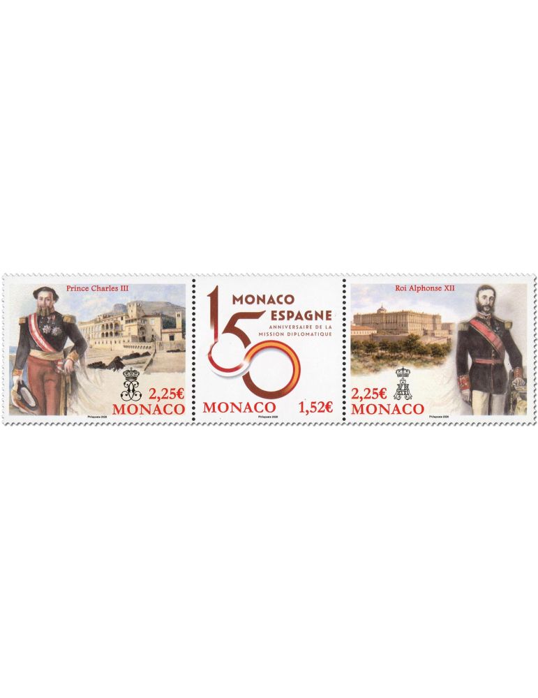 n° 3551/3553 - Timbre MONACO Poste (150 ANS DE RELATIONS DIPLOMATIQUES - 14_26_433)