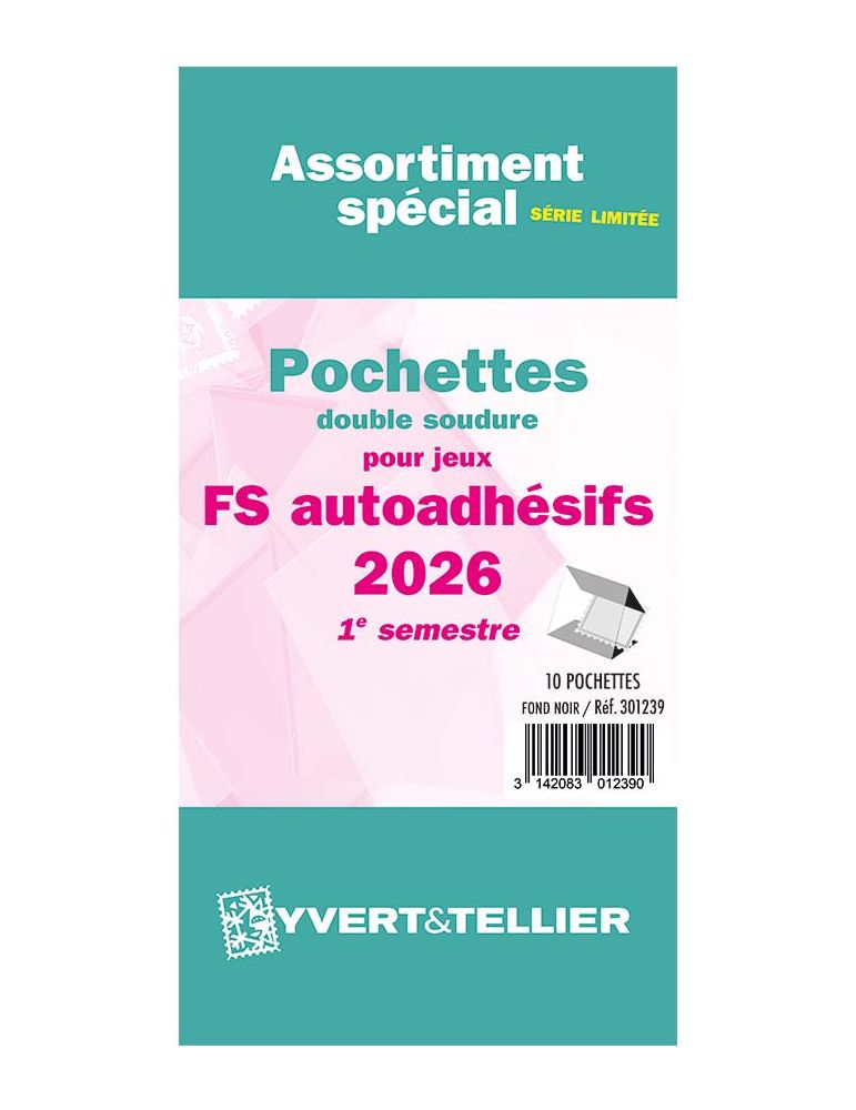 Assortiment de pochettes (double soudure) : 2026 -1e sem. (Jeux Autoadhésifs)