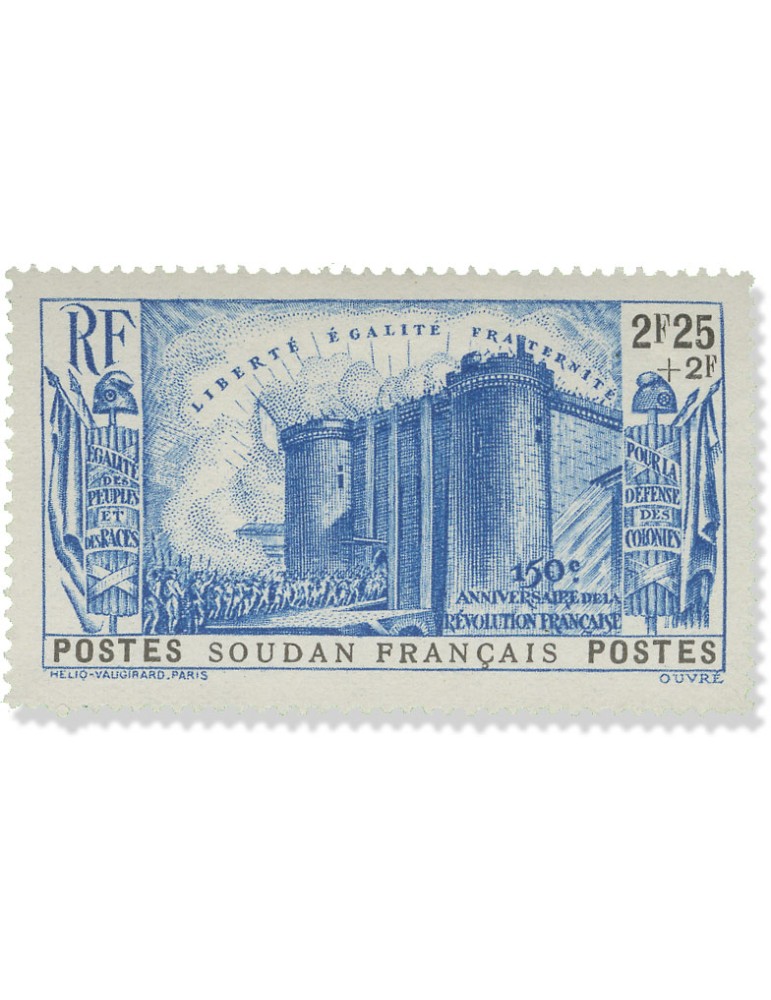 n° 105/109* - Timbre SOUDAN Poste