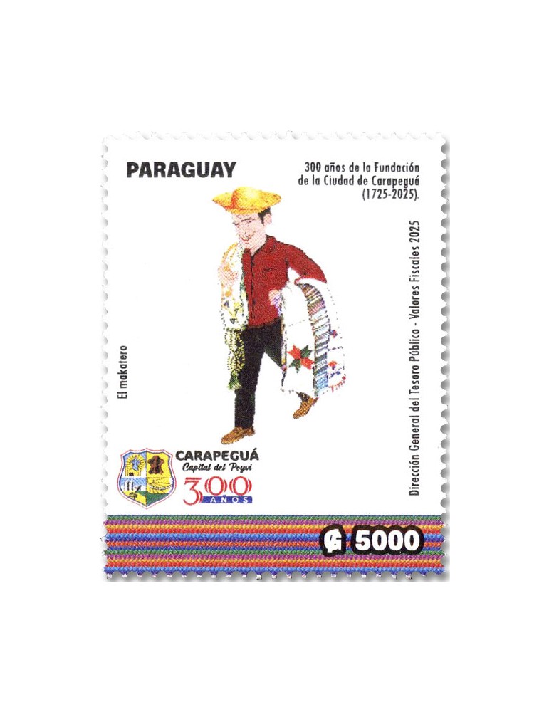 n° 3364 - Timbre PARAGUAY Poste