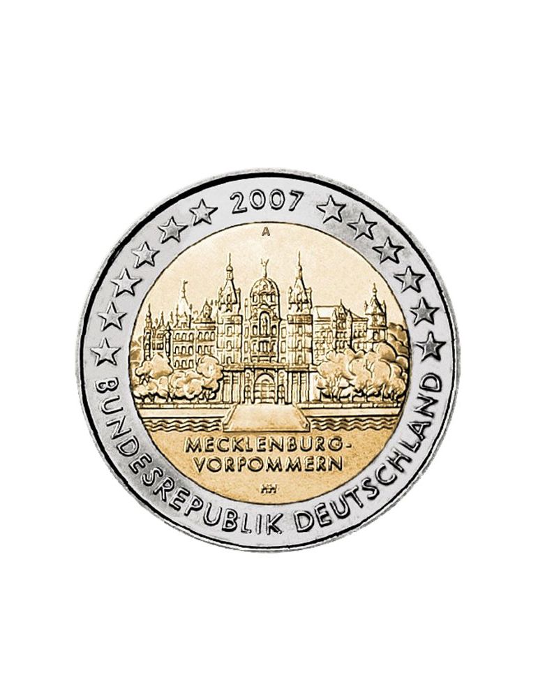 2 EURO COMMEMORATIVE 2007:ALLEMAGNE (château de SCHWERIN)