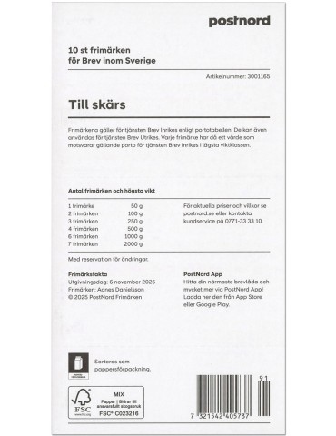 n° C3620 - Timbre SUEDE Carnets
