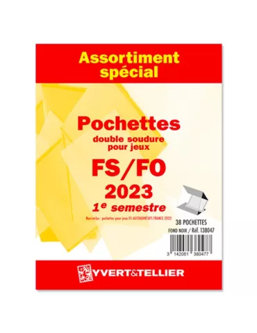 Assortiment de pochettes (double soudure) : 2023-1er semestre