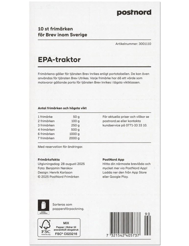 n° C3597 - Timbre SUEDE Carnets
