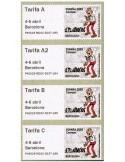 n° 216/216-1/216-2/216-3/216-4 - Timbre ESPAGNE Timbres de distributeurs