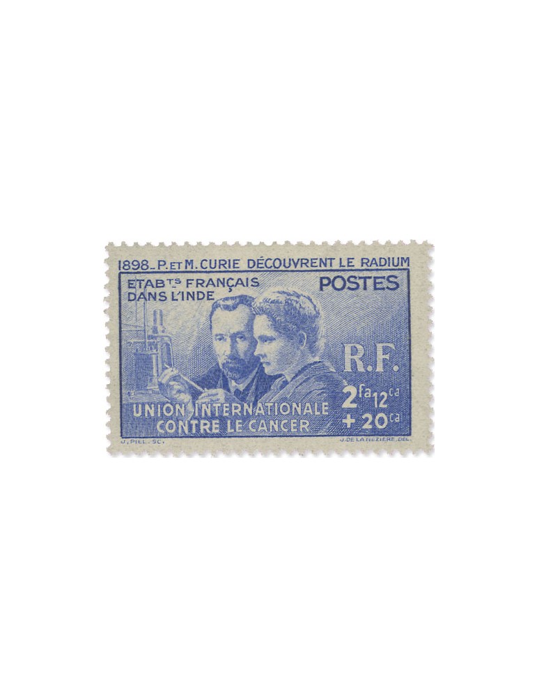 COLONIES : Grandes Series Coloniales (Pierre et Marie Curie)