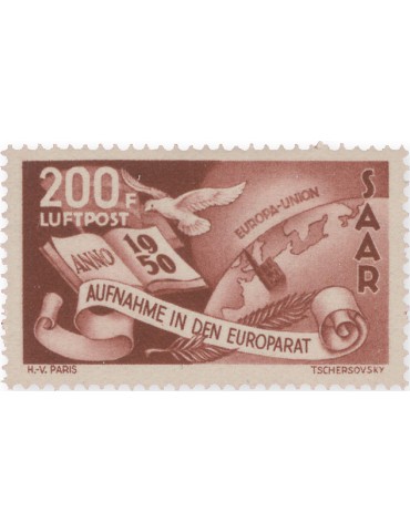 n° 13* - Timbre SARRE Poste Aerienne