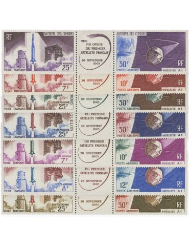 COLONIES : Grandes Series Coloniales (Lancement du 1er satellite français)