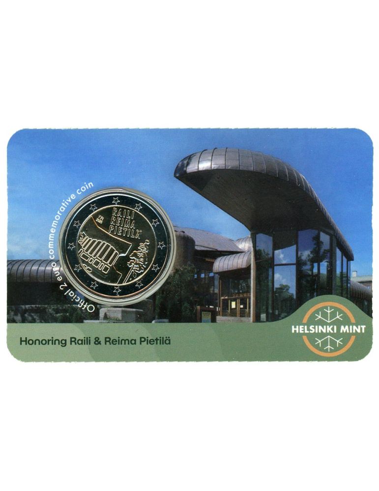 BU : 2 EURO COMMEMORATIVE 2026 COINCARD : FINLANDE - Raili et Reima Pietila (Version anglaise)