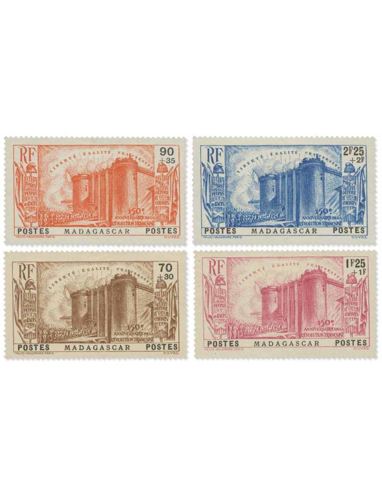 n° 210/213* - Timbre MADAGASCAR Poste