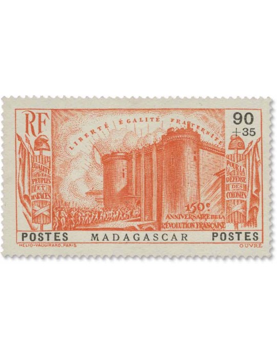 n° 210/213* - Timbre MADAGASCAR Poste