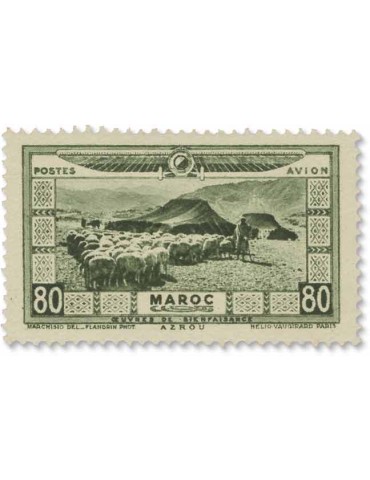 n° 12/21* - Timbre MAROC Poste Aerienne 2