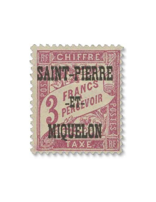 n° 10/20* - Timbre SAINT-PIERRE ET MIQUELON Taxe