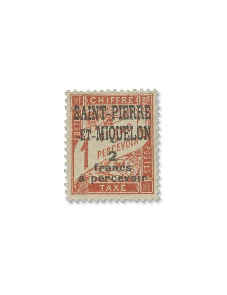 n° 10/20* - Timbre SAINT-PIERRE ET MIQUELON Taxe