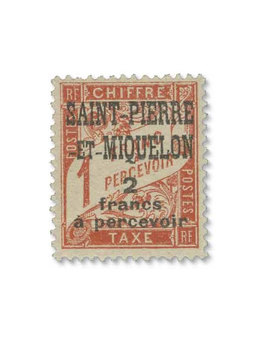 n° 10/20* - Timbre SAINT-PIERRE ET MIQUELON Taxe