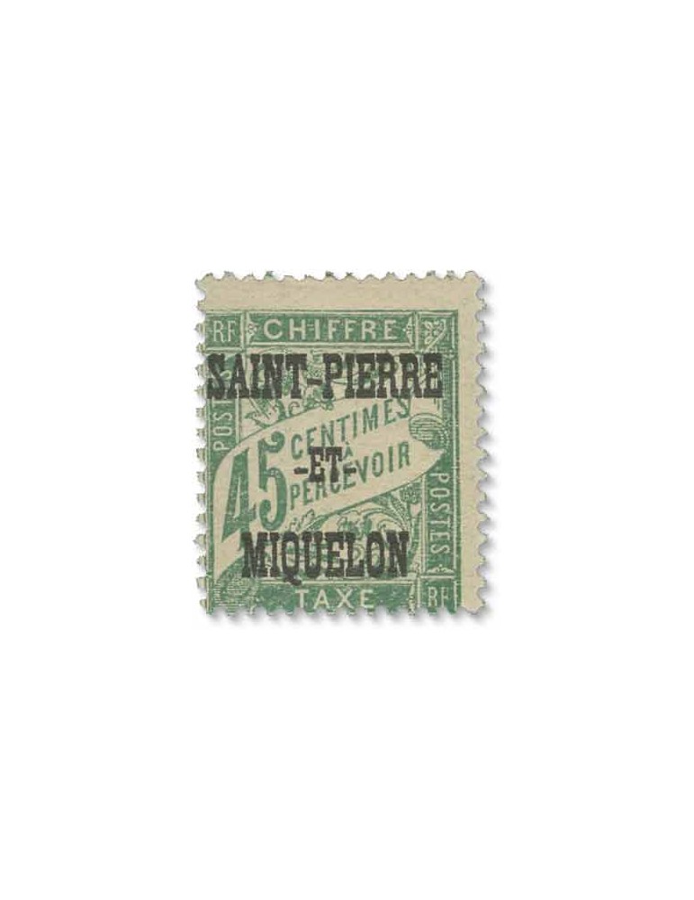 n° 10/20* - Timbre SAINT-PIERRE ET MIQUELON Taxe