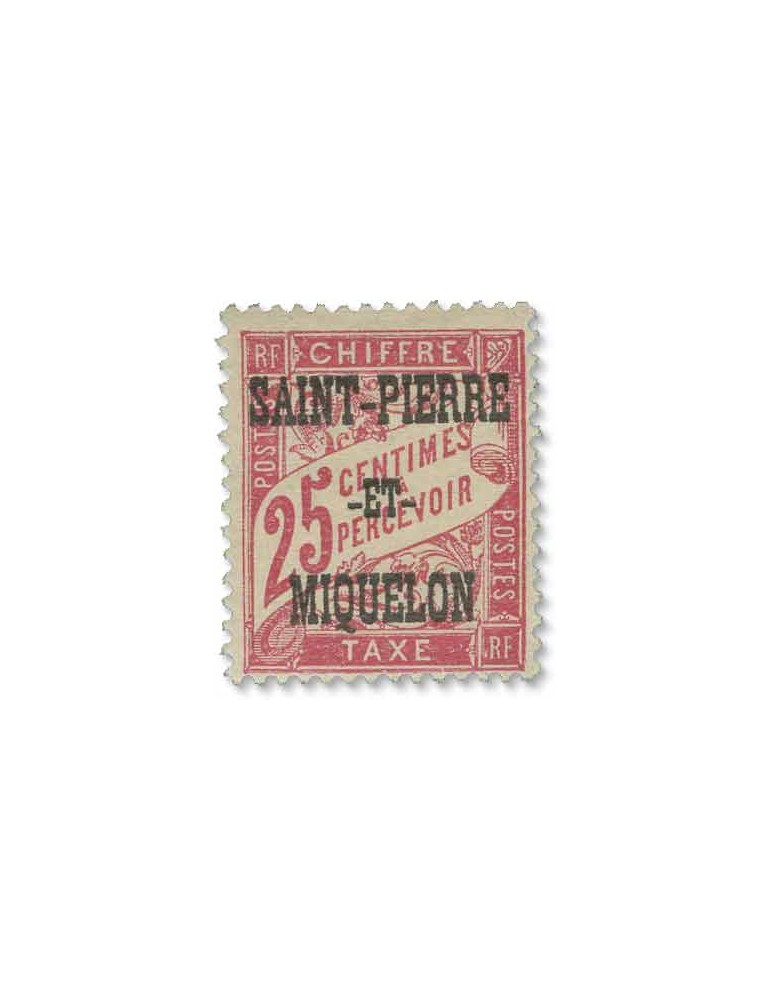n° 10/20* - Timbre SAINT-PIERRE ET MIQUELON Taxe