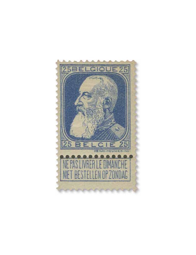 n° 74/80* - Timbre BELGIQUE Poste