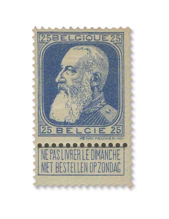 n° 74/80* - Timbre BELGIQUE Poste