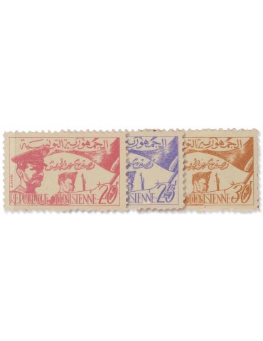 n° 444/446** - Timbre REPUBLIQUE TUNISIENNE Poste