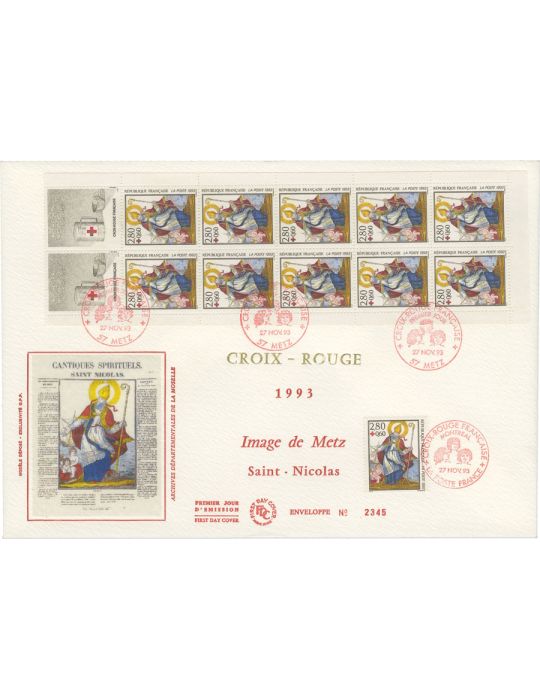 France : Carnets Croix-Rouge (entre 1992 et 2001)