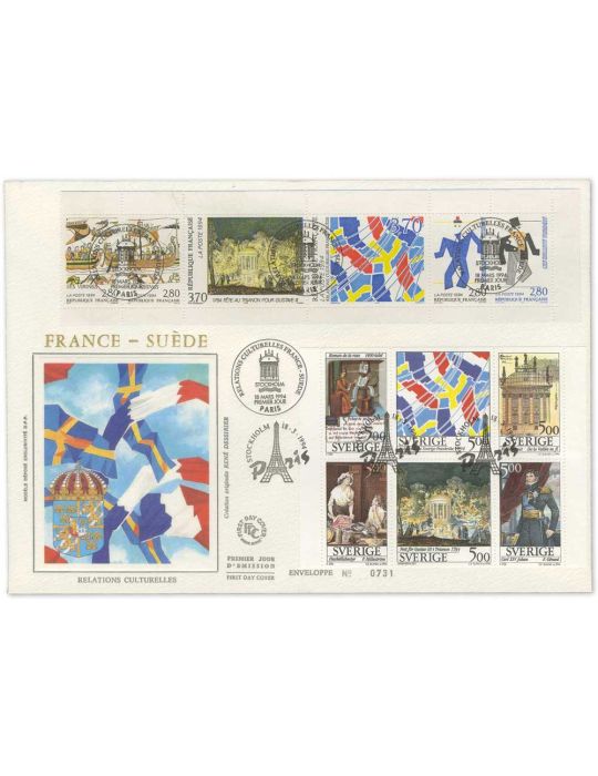 France: 10 enveloppes 1er jour (Grand format)