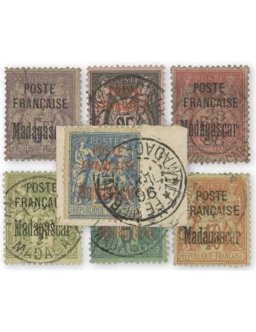 n° 14/22 obl. (sans n° 20) - Timbre MADAGASCAR Poste