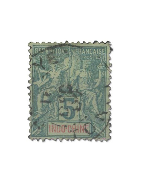 n° 3/16*/obl. - Timbre INDOCHINE Poste