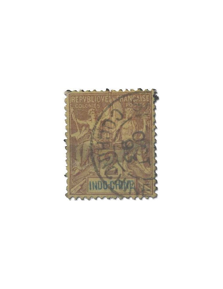 n° 3/16*/obl. - Timbre INDOCHINE Poste