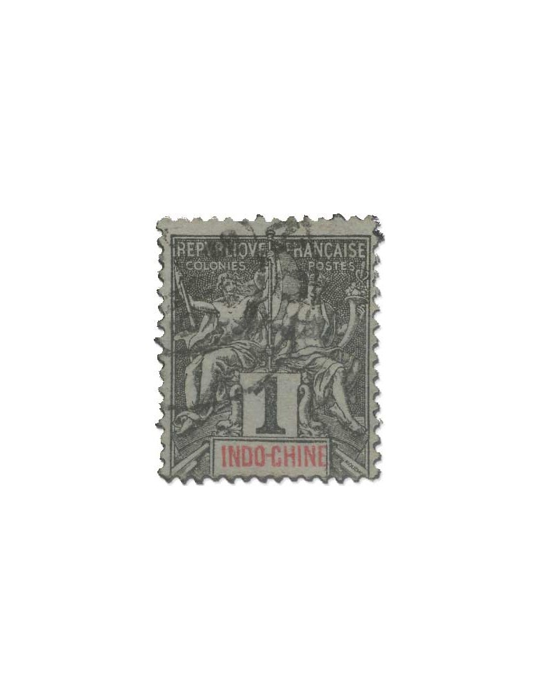 n° 3/16*/obl. - Timbre INDOCHINE Poste