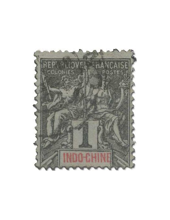 n° 3/16*/obl. - Timbre INDOCHINE Poste