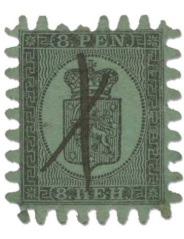 n° 6 obl. - Timbre FINLANDE Poste