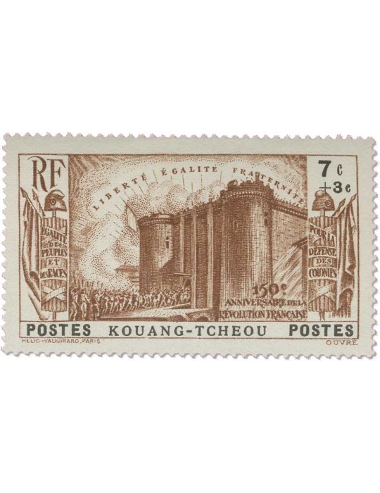 n° 120/124* - Timbre KOUANG-TCHEOU Poste