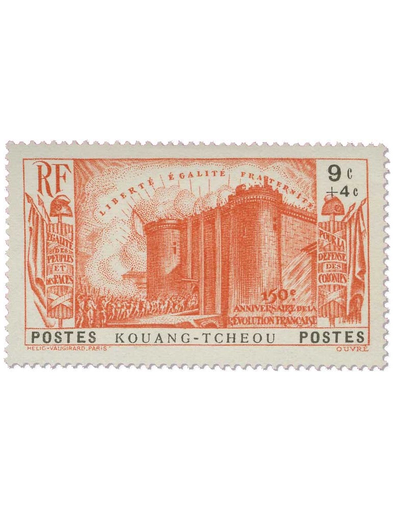 n° 120/124* - Timbre KOUANG-TCHEOU Poste