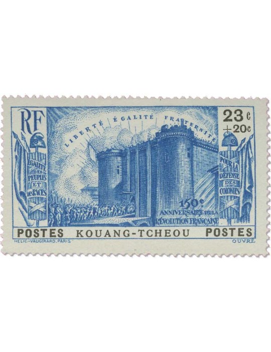 n° 120/124* - Timbre KOUANG-TCHEOU Poste