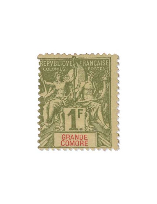 n° 13* - Timbre GRANDE COMORES Poste