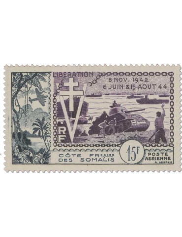PA n° 23/24* - Timbre COTE DES SOMALIS Poste Aerienne 2